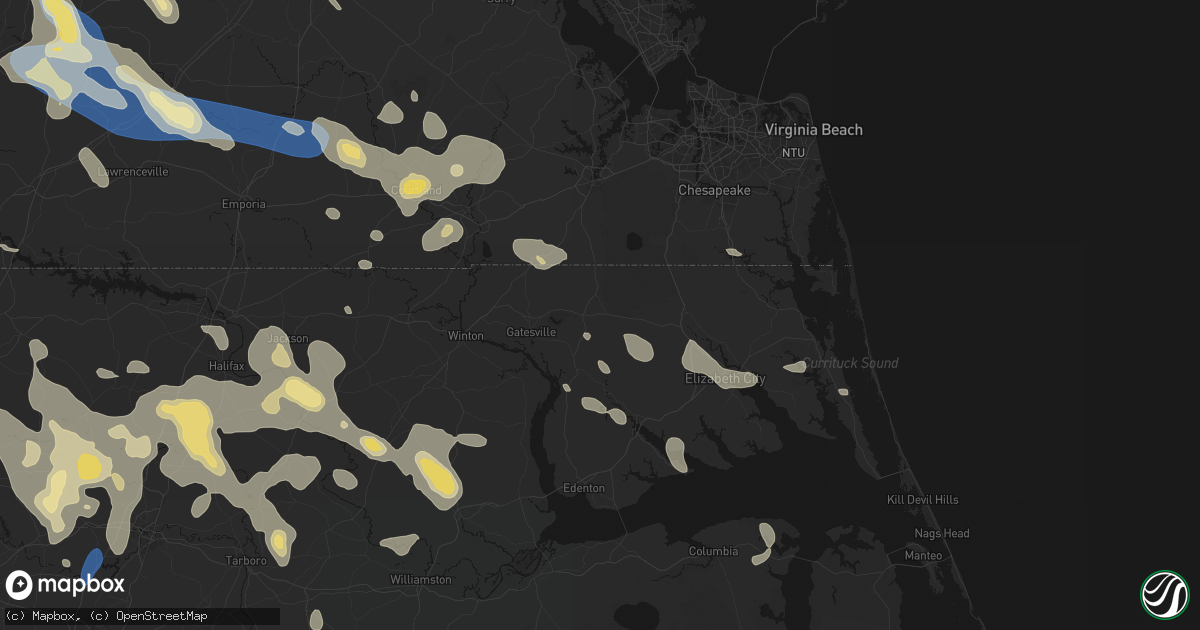 Hail map in Sunbury, NC on September 4, 2026