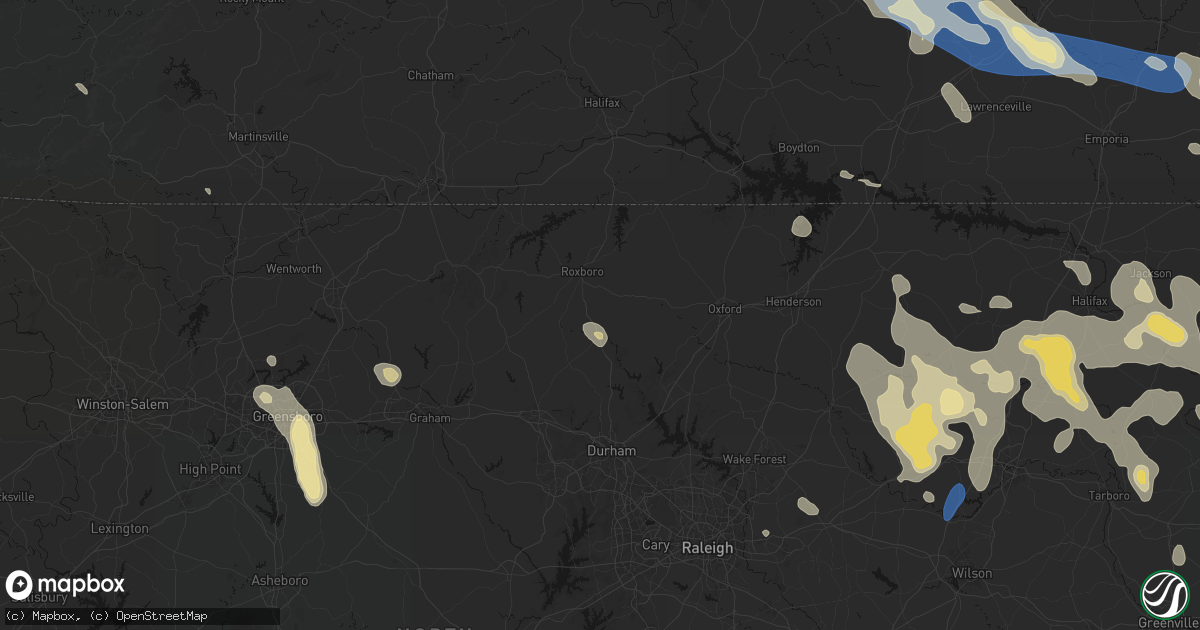 Hail map in Timberlake, NC on September 4, 2026