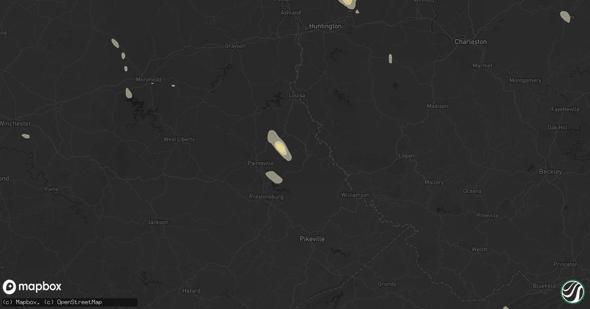 Hail map in Tomahawk, KY on September 4, 2026