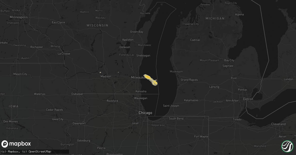 Hail map on September 4, 2026