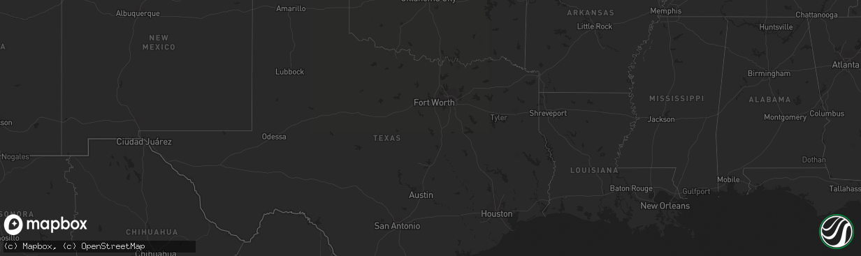 Hail map in Florida on September 5, 2011