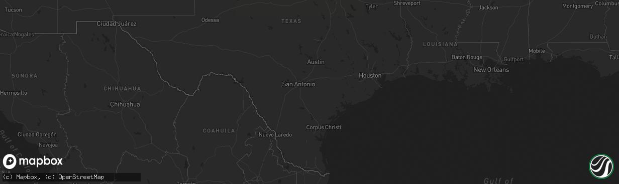 Hail map on September 5, 2011