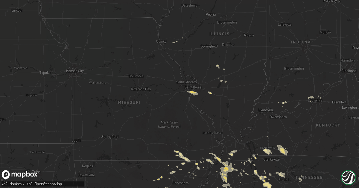 Hail map in Kentucky on September 5, 2012