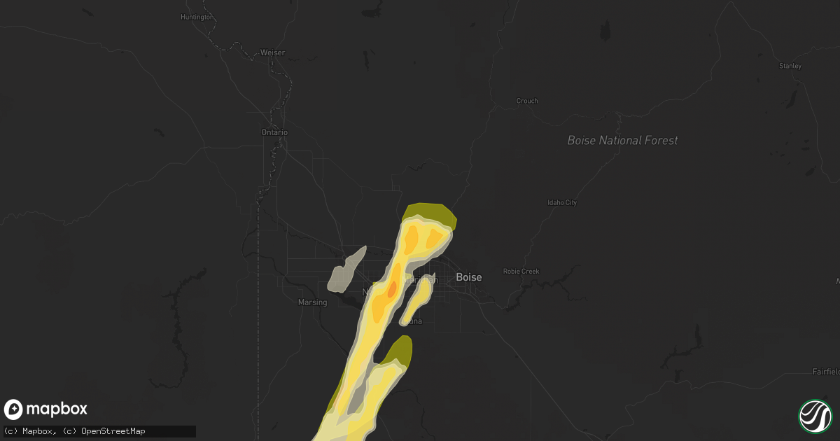 Hail map in Eagle, ID on September 5, 2013