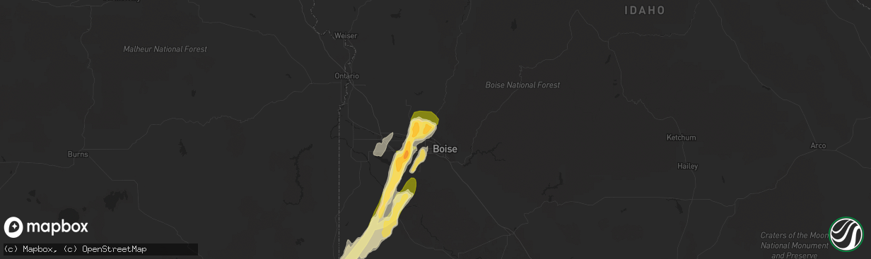 Hail map in Garden City, ID on September 5, 2013