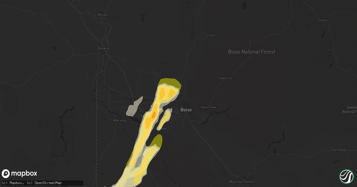 Hail map in Garden City, ID on September 5, 2013