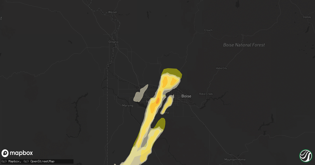 Hail map in Star, ID on September 5, 2013