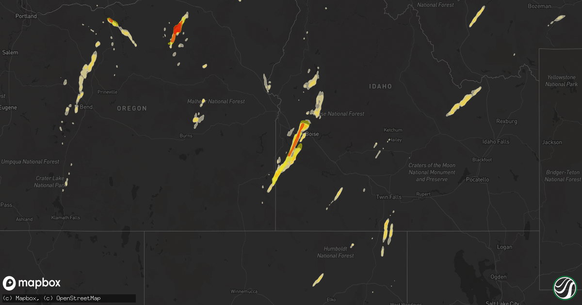 Hail map on September 5, 2013