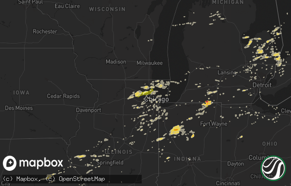 Hail map preview on 09-05-2014