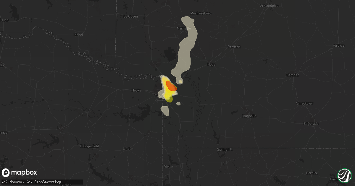 Hail map in Texarkana, AR on September 5, 2017