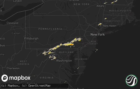 Hail map preview on 09-05-2017