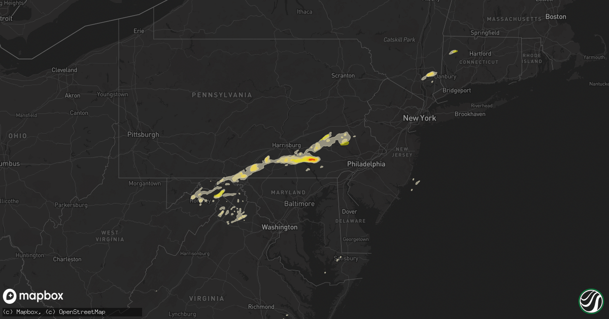 Hail map on September 5, 2017
