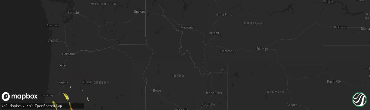 Hail map in Idaho on September 5, 2019