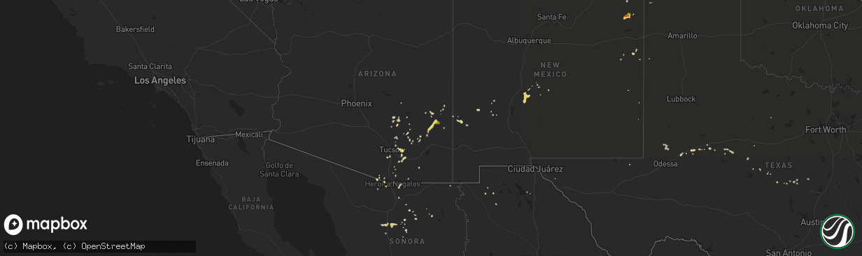 Hail map on September 5, 2021