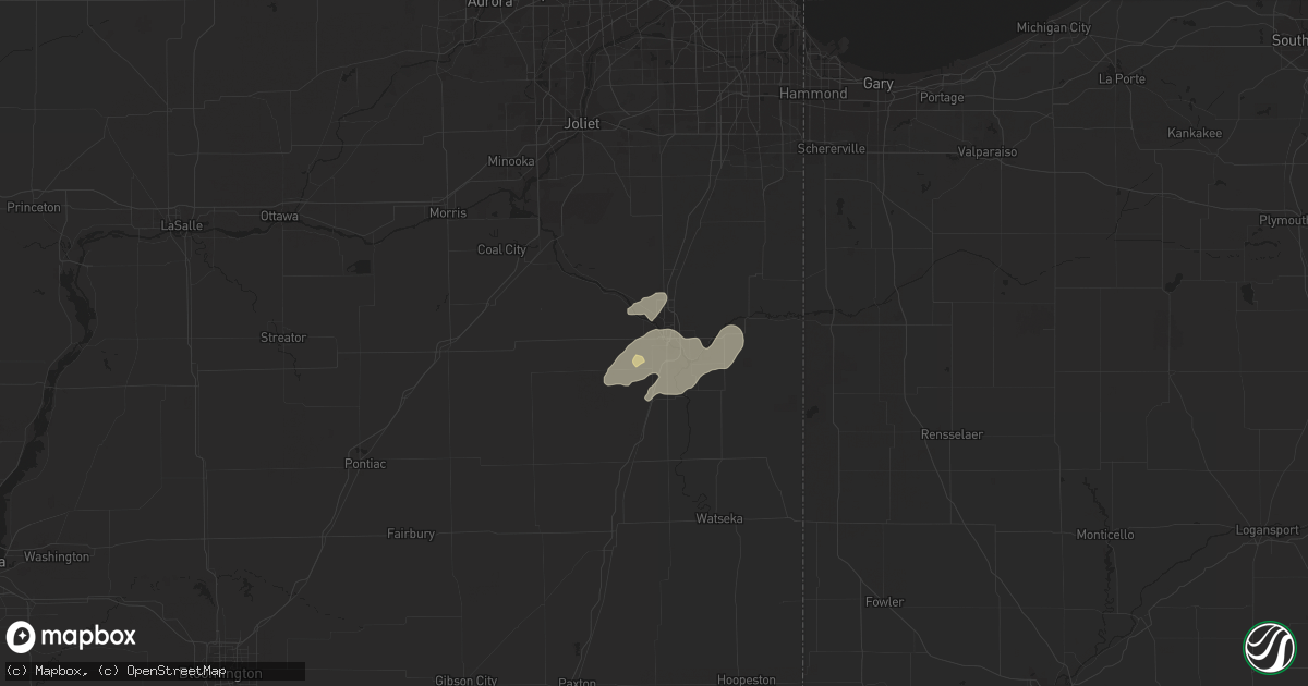 Hail map in Kankakee, IL on September 5, 2023