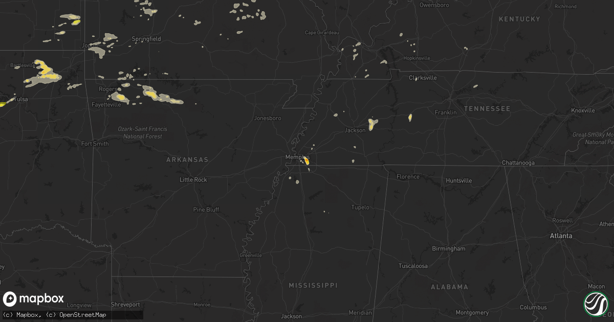 Hail map on September 5, 2023