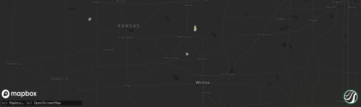 Hail map in Buhler, KS on September 5, 2024