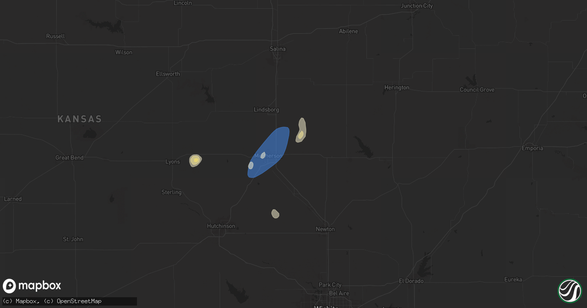 Hail map in Galva, KS on September 5, 2024