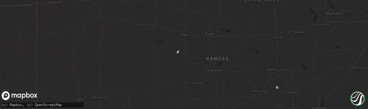 Hail map in La Crosse, KS on September 5, 2024