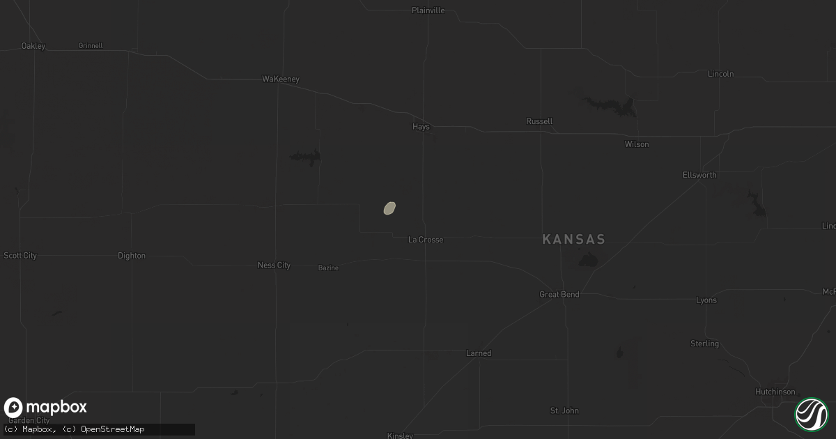 Hail map in La Crosse, KS on September 5, 2024