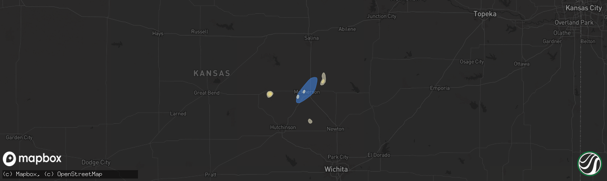 Hail map in Mcpherson, KS on September 5, 2024