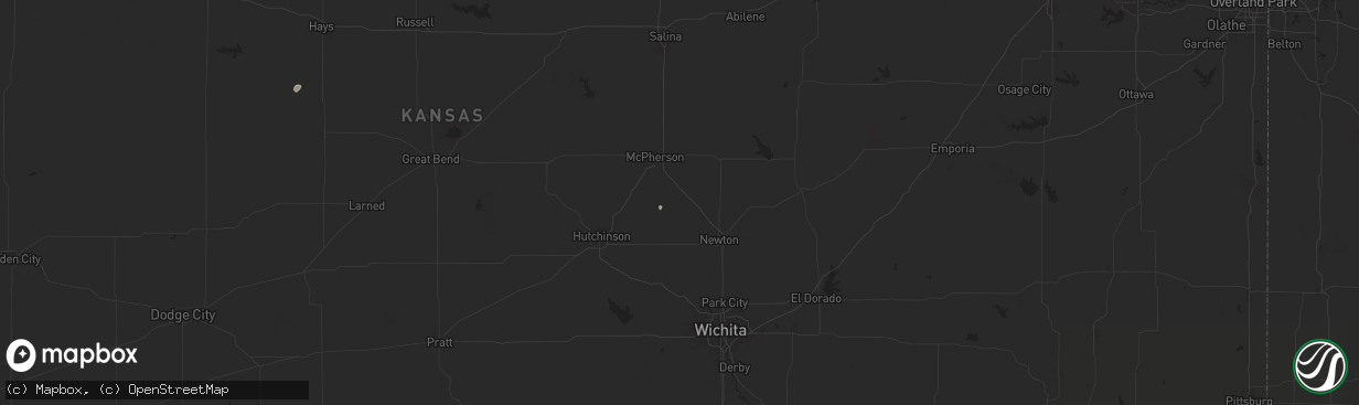 Hail map in Moundridge, KS on September 5, 2024