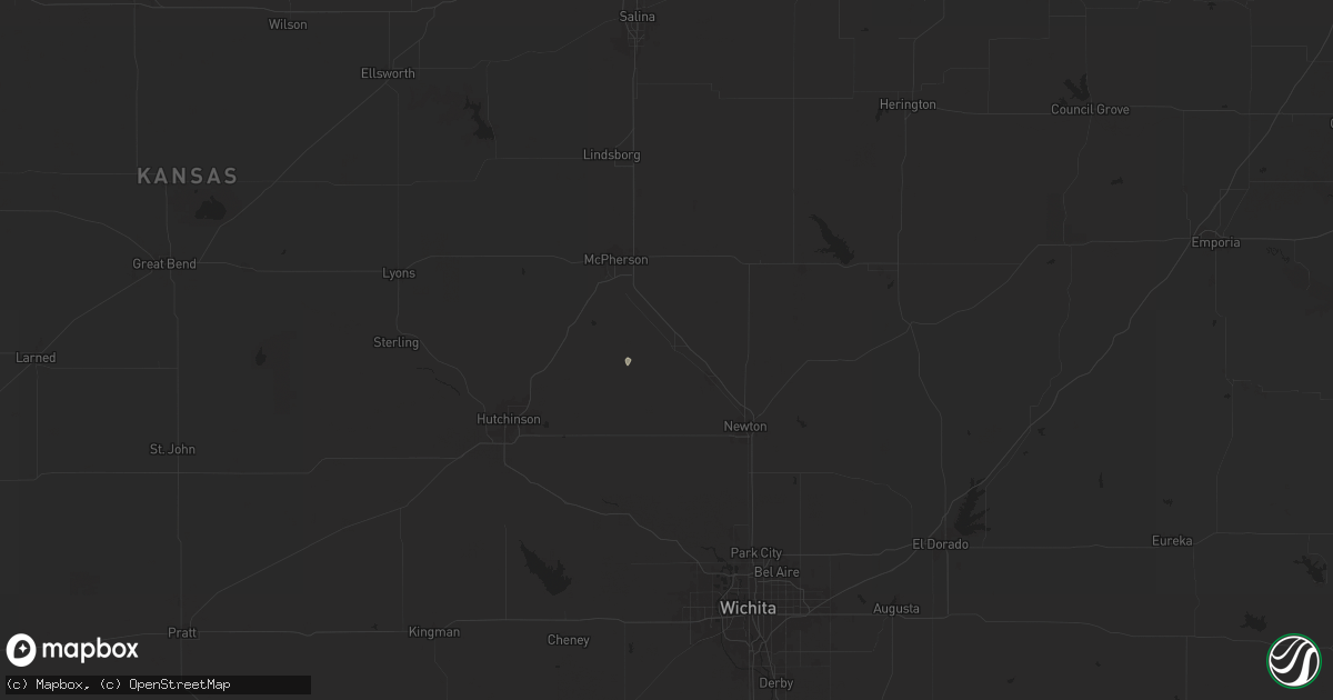 Hail map in Moundridge, KS on September 5, 2024