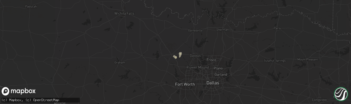 Hail map in Decatur, TX on September 5, 2025