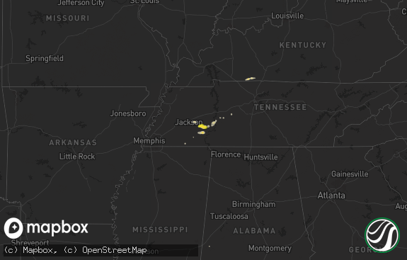 Hail map preview on 09-05-2025