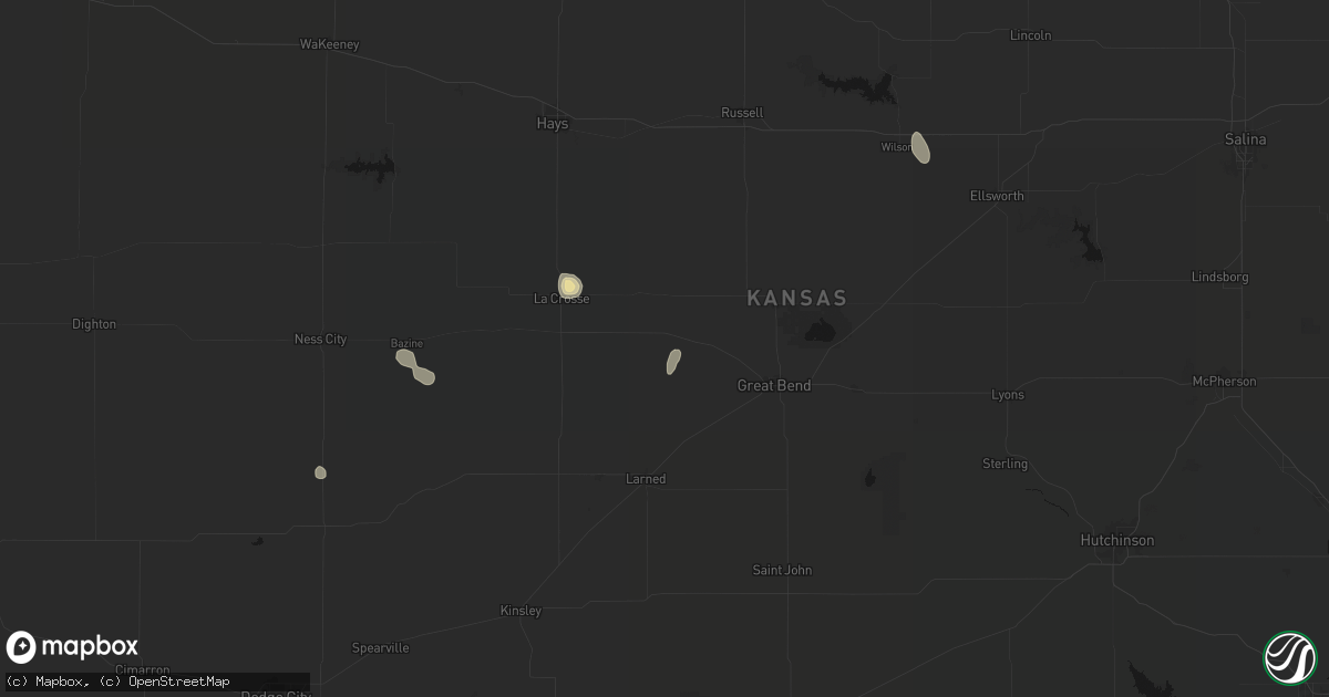 Hail map in Albert, KS on September 5, 2026
