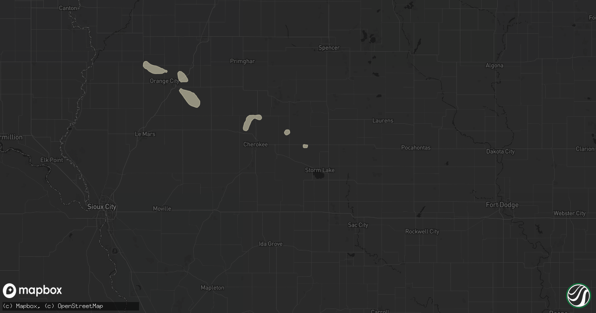 Hail map in Alta, IA on September 5, 2026