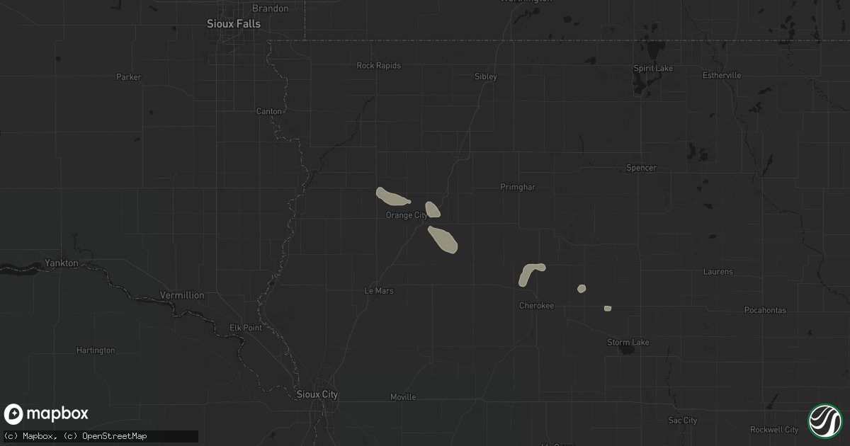 Hail map in Alton, IA on September 5, 2026