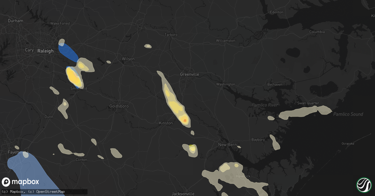 Hail map in Ayden, NC on September 5, 2026