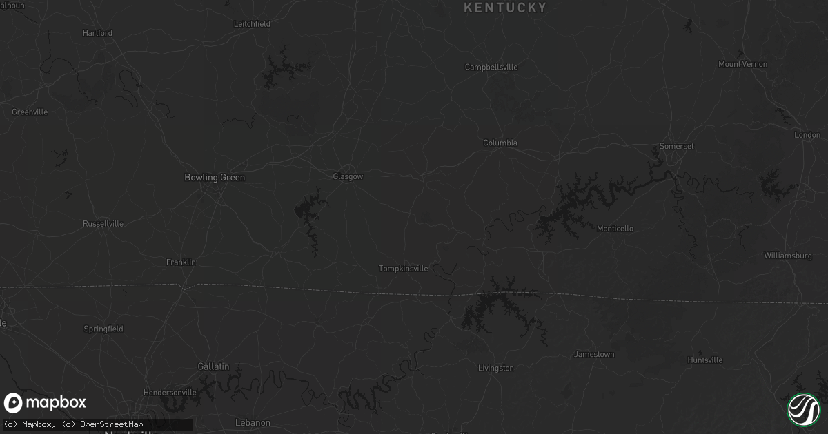 Hail map in Beaumont, KY on September 5, 2026