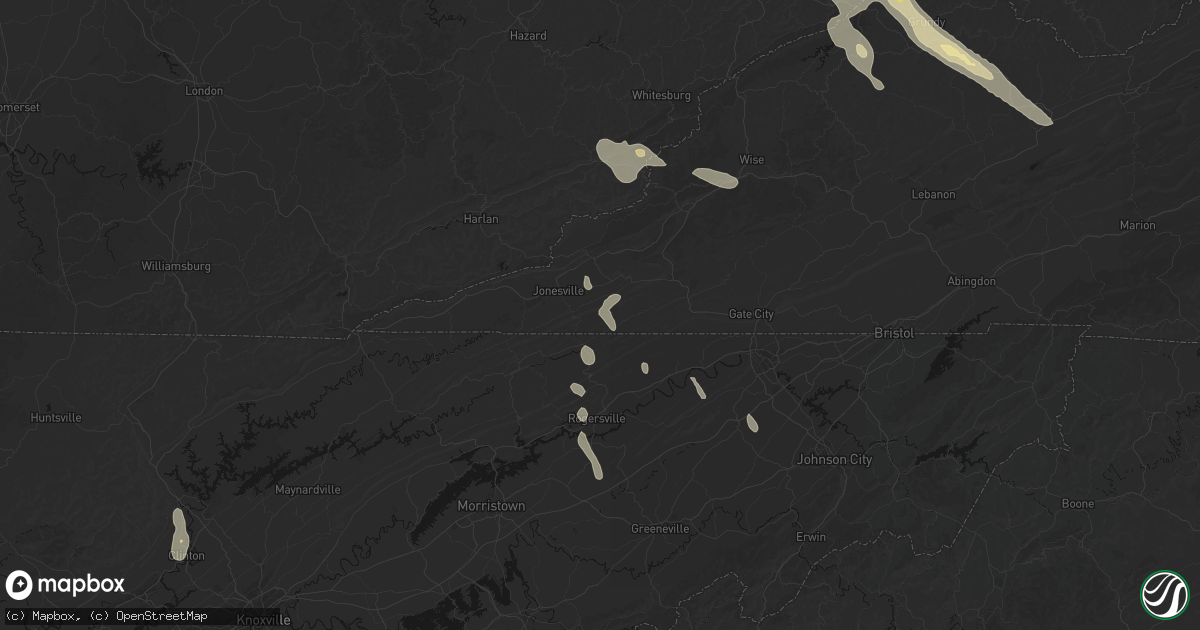Hail map in Blackwater, VA on September 5, 2026