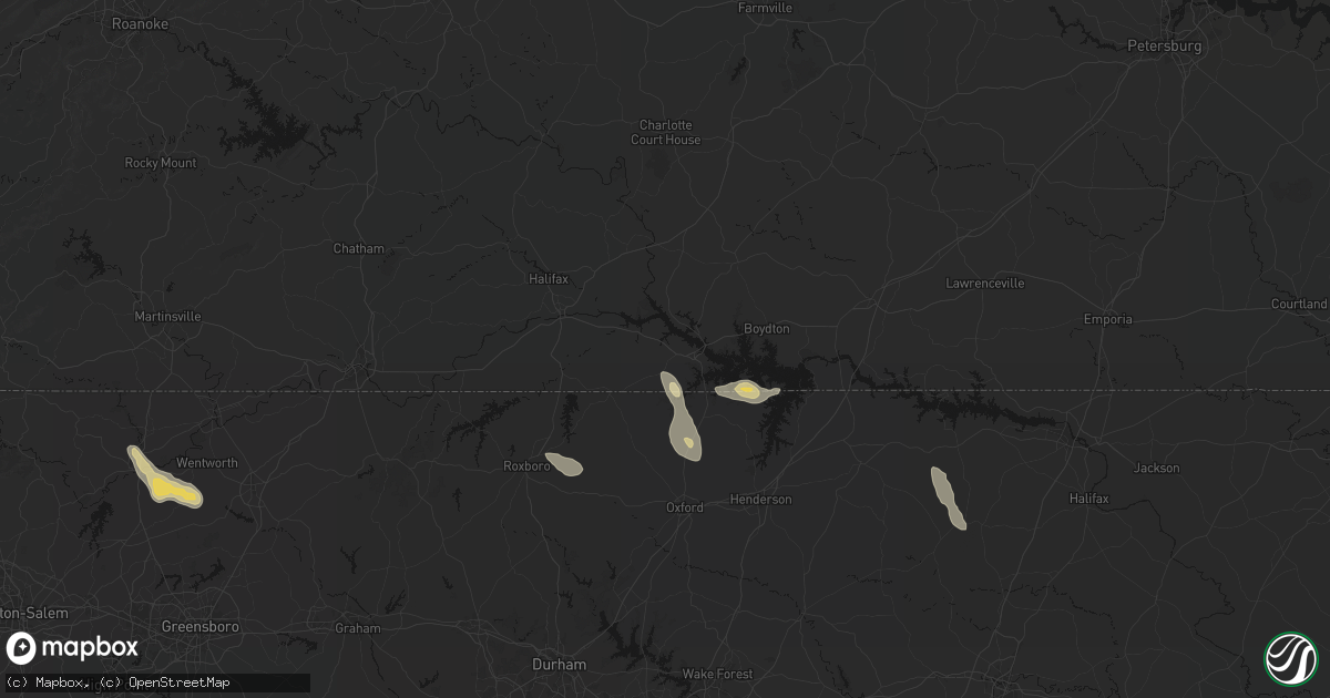 Hail map in Buffalo Junction, VA on September 5, 2026