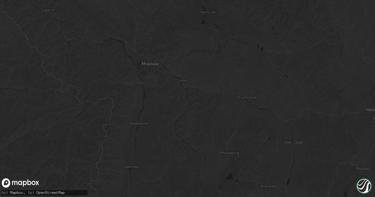 Hail map in Clinton, MT on September 5, 2026