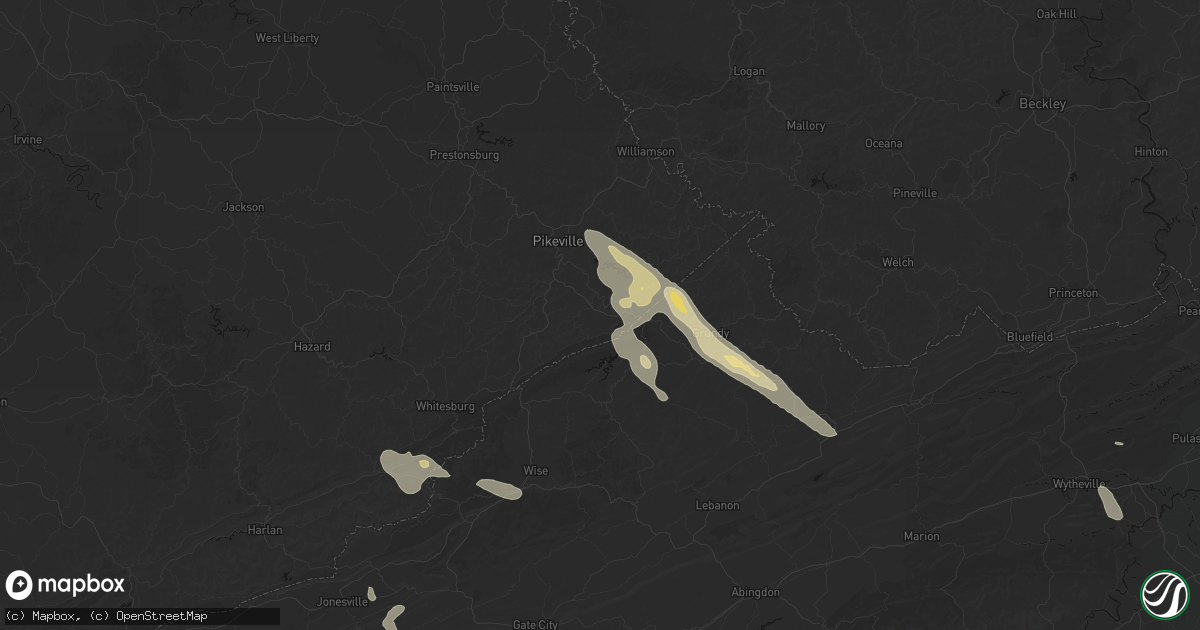 Hail map in Elkhorn City, KY on September 5, 2026