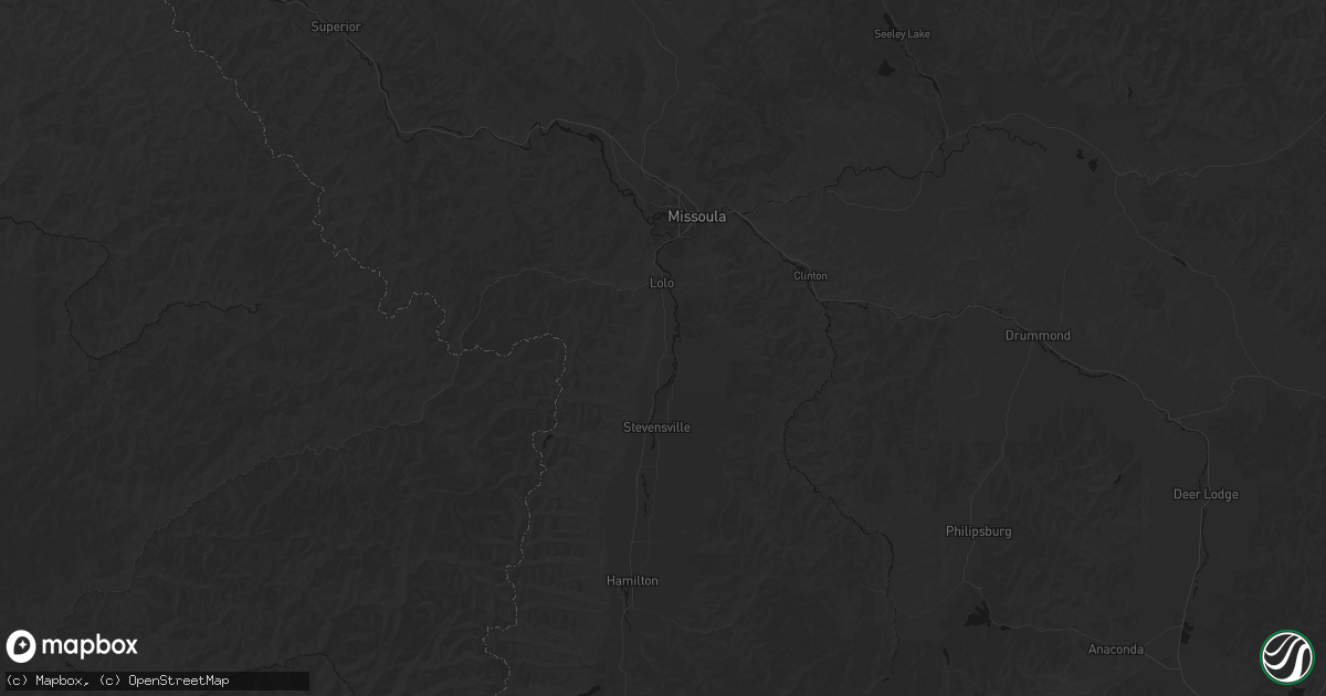 Hail map in Florence, MT on September 5, 2026