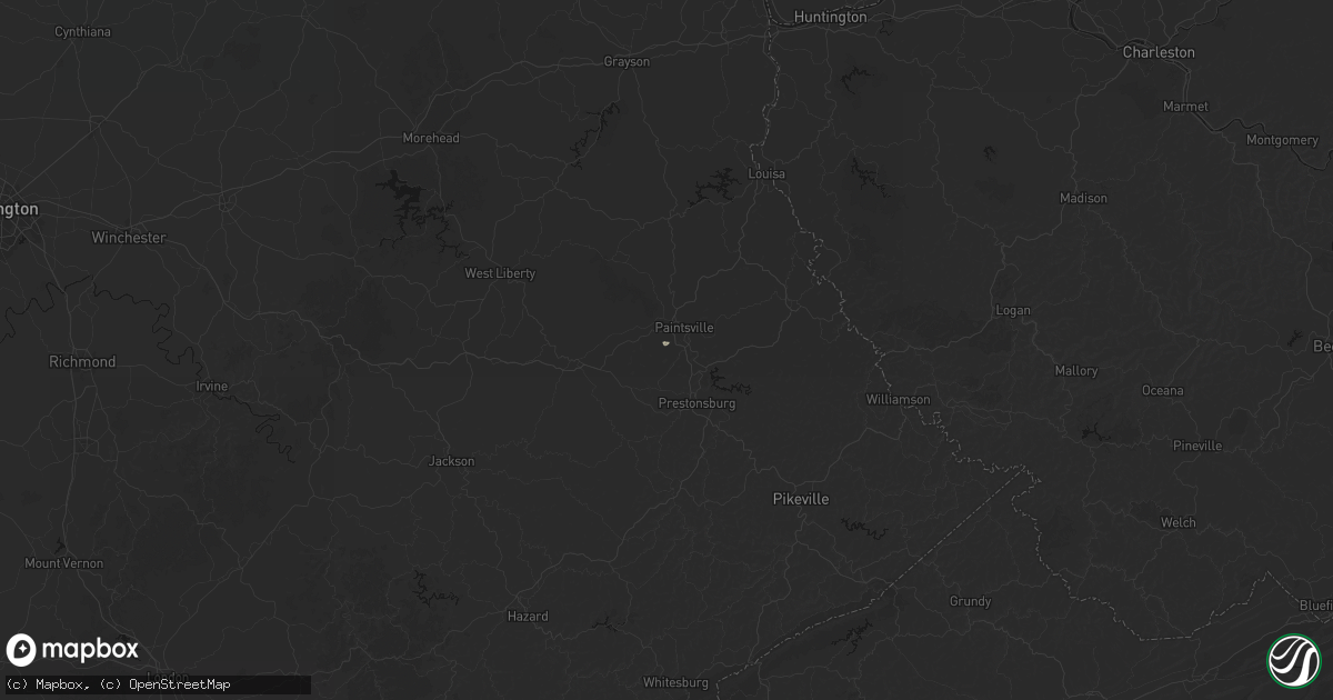 Hail map in Hagerhill, KY on September 5, 2026
