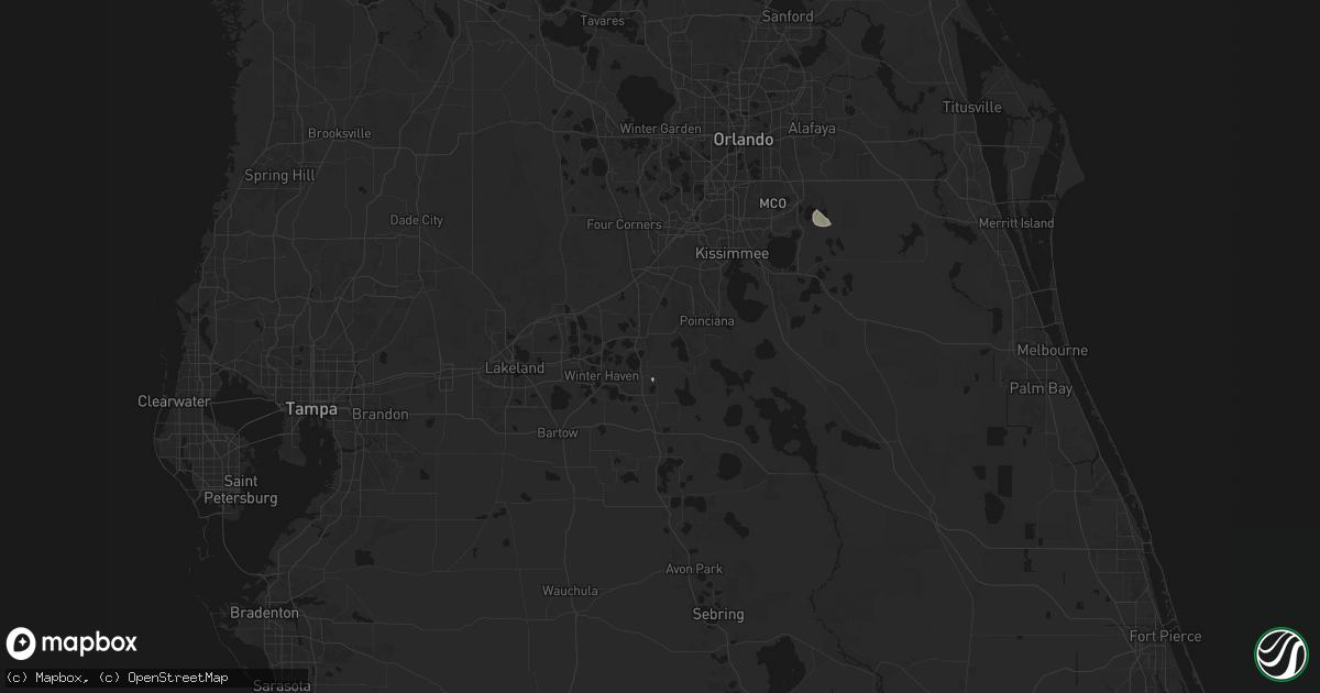 Hail map in Haines City, FL on September 5, 2026