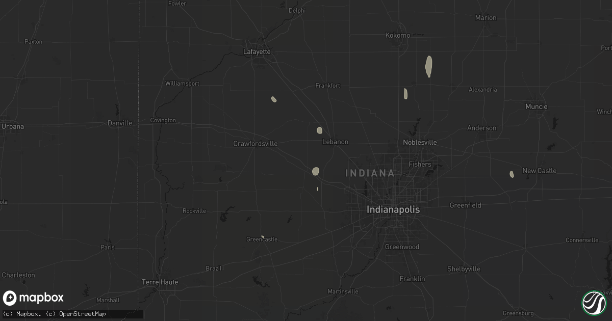 Hail map in Jamestown, IN on September 5, 2026