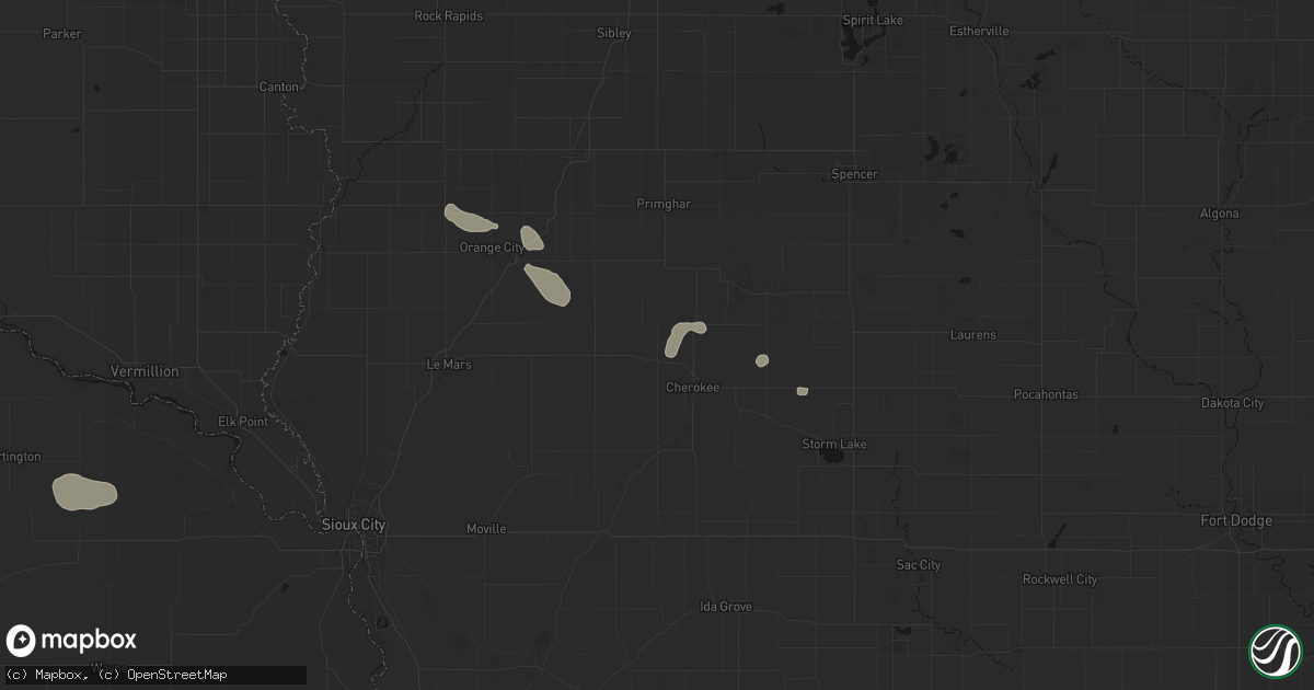 Hail map in Meriden, IA on September 5, 2026