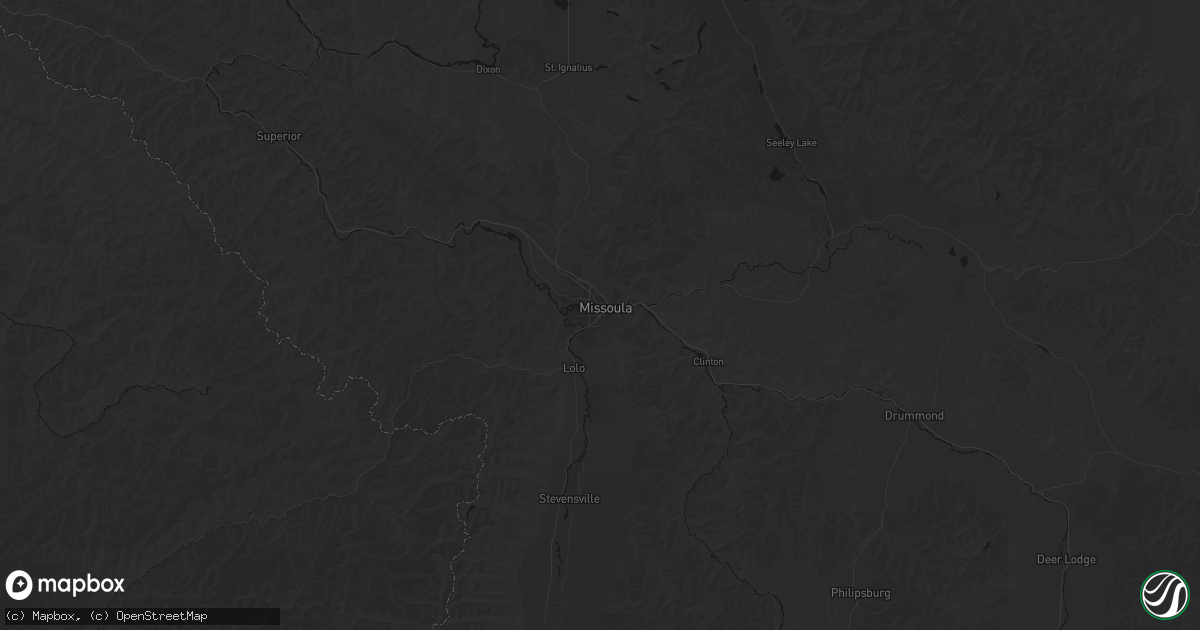 Hail map in Missoula, MT on September 5, 2026