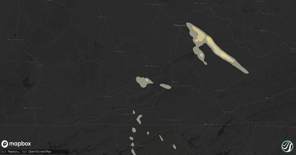 Hail map in Partridge, KY on September 5, 2026