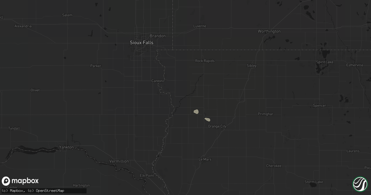 Hail map in Rock Valley, IA on September 5, 2026