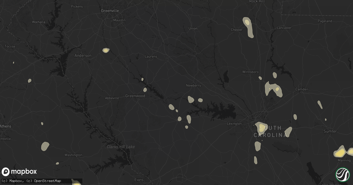 Hail map in Silverstreet, SC on September 5, 2026