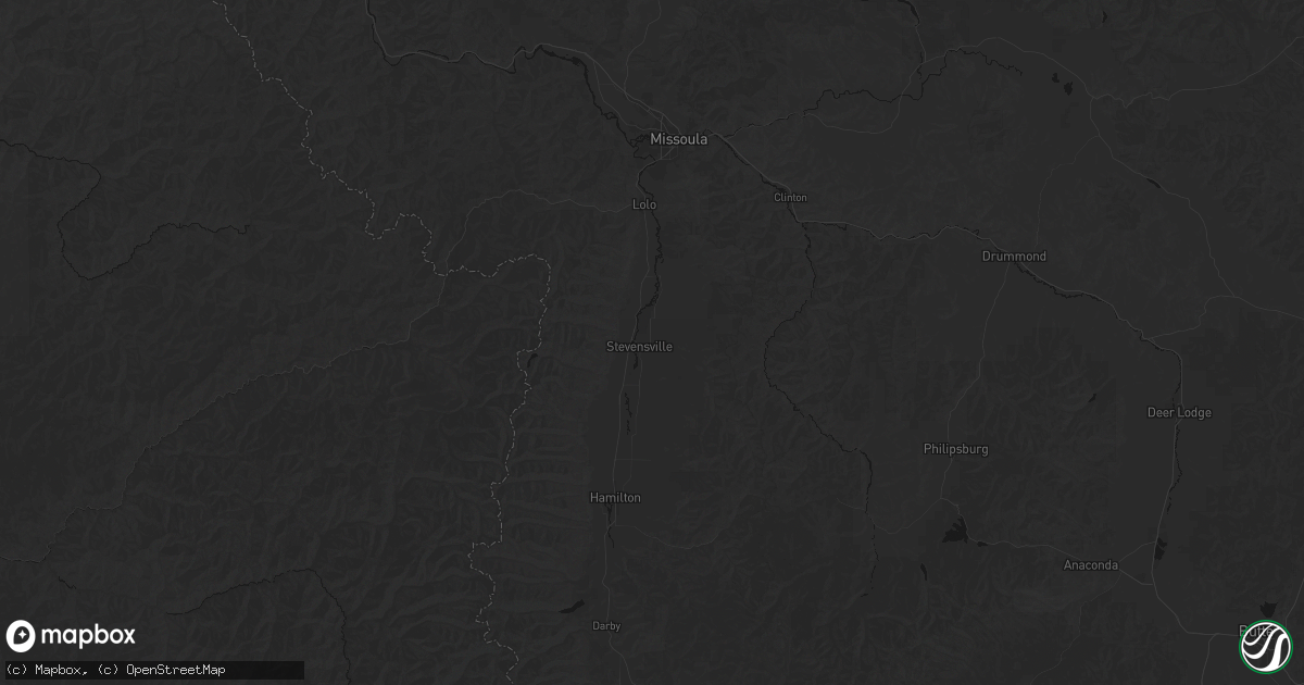 Hail map in Stevensville, MT on September 5, 2026