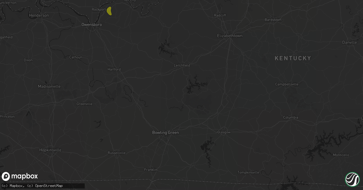 Hail map in Sweeden, KY on September 5, 2026