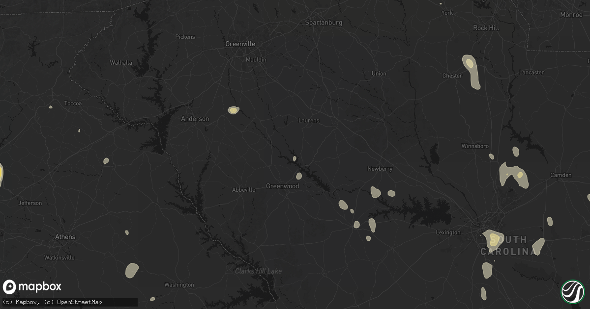 Hail map in Waterloo, SC on September 5, 2026